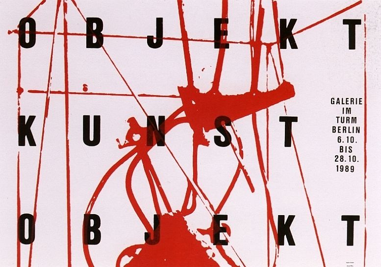 Hubert Riedel, Plakat für die Galerie im Turm, 1989