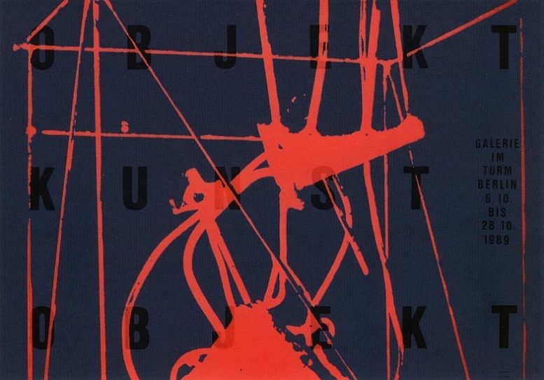 Hubert Riedel, Plakat für die Galerie im Turm, 1989