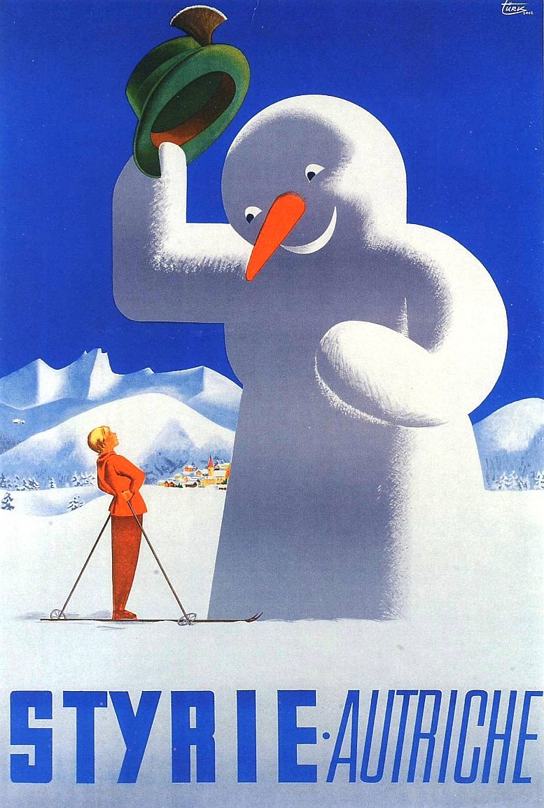 Ein Klassiker österreichischer Tourismuswerbung von Herbert W. Türk, 1951
